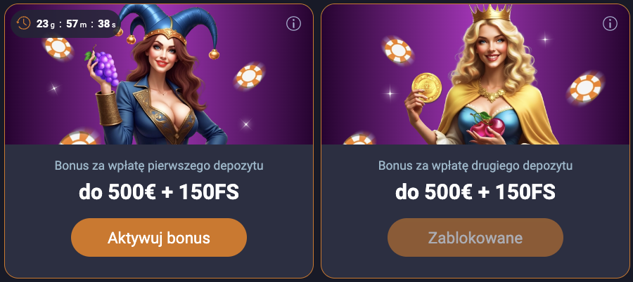 Bonusy i promocje